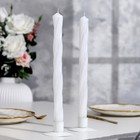 Набор свадебных свечей в коробке "Слияние в розах", 27х2,2 см, белый, родительская пара - фото 3602943
