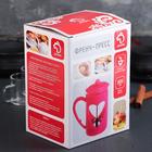 Чайник заварочный френч - пресс Доляна «Комплимент», 800 мл, стекло, цвет фиолетовый - Фото 6