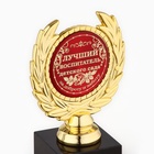 Кубок «Лучший воспитатель детского сада», наградная фигура, пластик, золото, 13×8×5 см - Фото 5