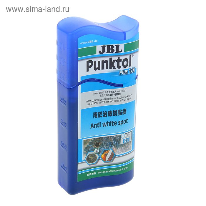 Препарат JBL Punktol Plus 125 против ихтиофтириоза и других эктопаразитов, 100 мл на 1000 л воды   1 - Фото 1