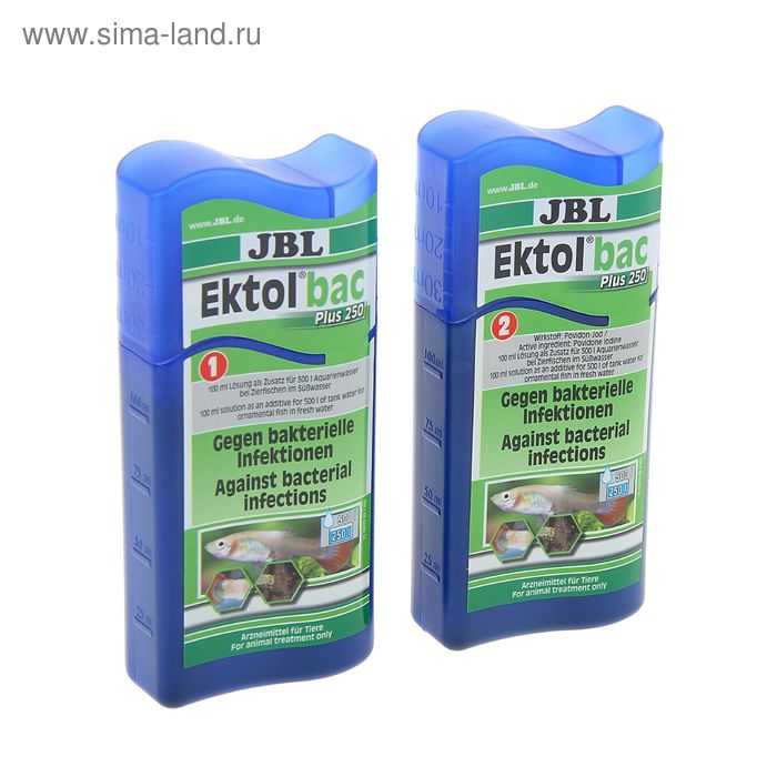 Препарат JBL Ektol bac Plus 250 против бактериальных инфекций, 200 мл на 1000 л воды - Фото 1