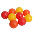 Шарики для сухого бассейна с рисунком, диаметр шара 7,5 см, набор 9 штук, цвет оранжевый, красный, жёлтый - Фото 1