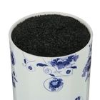 Подставка под ножи с наполнителем Доляна «Узор», 14×9 см, цвет белый - Фото 2