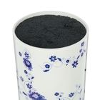 Подставка под ножи с наполнителем Доляна «Узор», 22×11 см, цвет белый - Фото 2