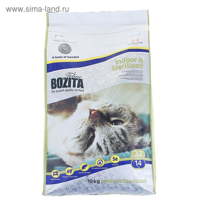 Сухой корм для домашних кошек BOZITA Feline Funktion Indoor & Sterilised 10 кг - Фото 1
