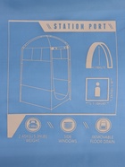 Палатка туристическая для душа и туалета Bestway, 110×110×190 см, трекинговая, однослойная, серая - Фото 3