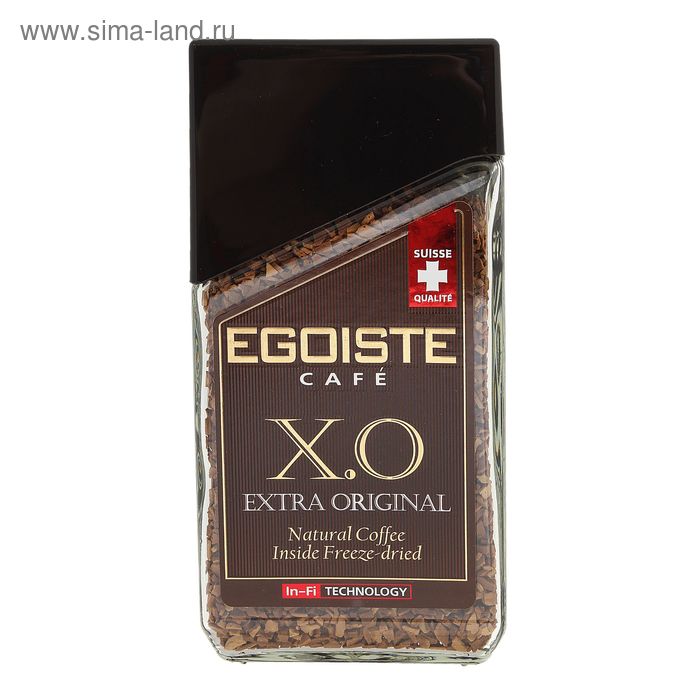 Кофе Egoist Extra Original, молотый в растворимом, 100 г - Фото 1