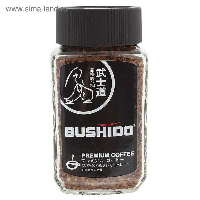 Кофе Bushido Black Katana, натуральный растворимый, сублимированный, 50 г - Фото 1