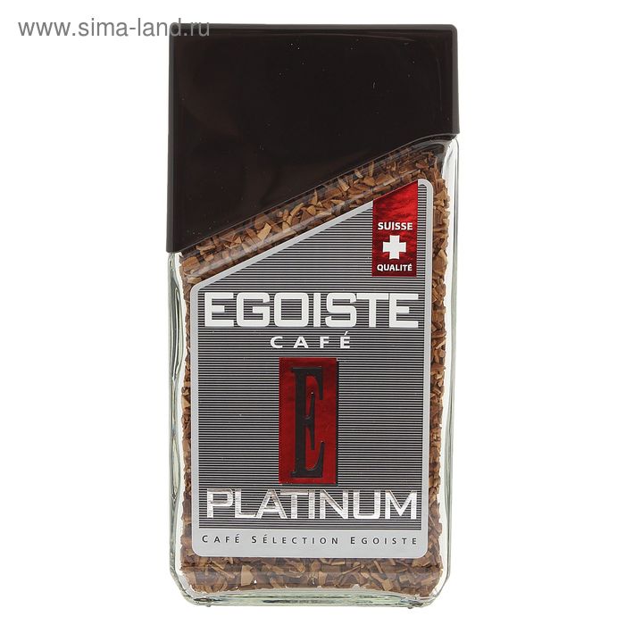 Кофе Egoist Platinum, натуральный растворимый, сублимированный, 100 г - Фото 1