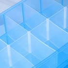 Органайзер для хранения пластиковый, 3 яруса, 30 отделений, 32×18×24 см, цвет голубой - Фото 3