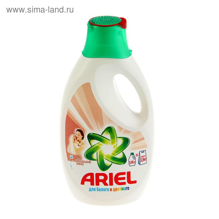 Гель для стирки Ariel Для чувствительной кожи, 1.690 л - Фото 1