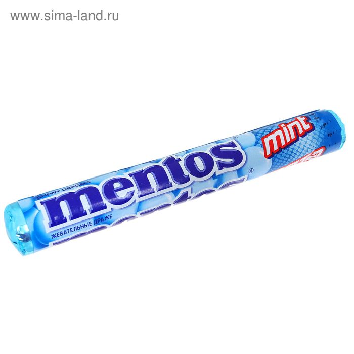 Жевательная конфета Mentos, мята, 37 г - Фото 1