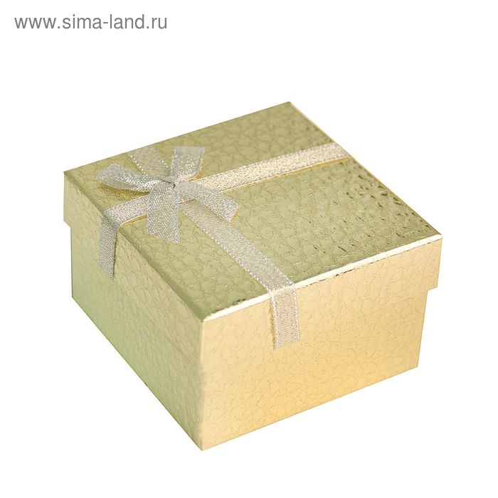 Коробка подарочная "Блеск", цвет золото, 9 х 9 х 5,5 см - Фото 1