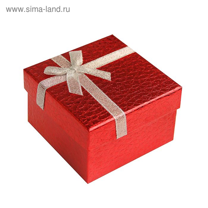 Коробка подарочная "Блеск", цвет красный, 9 х 9 х 5,5 см - Фото 1