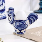 Подставка гжель «Петух», бело-синий,керамика, - Фото 1
