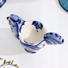 Подставка гжель «Петух», бело-синий,керамика, - Фото 3