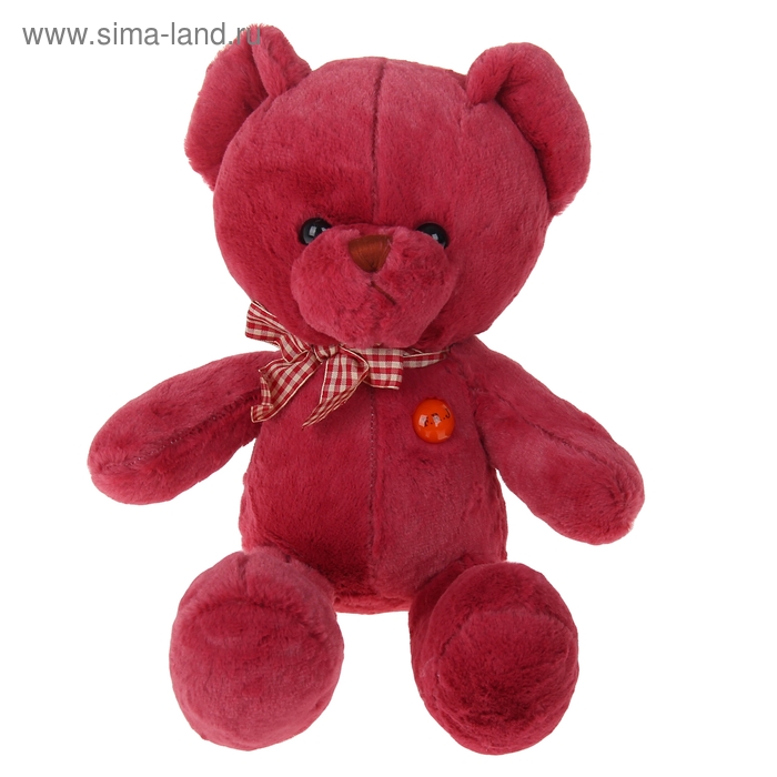 Мягкая игрушка «Медведь с бантом и значком», цвета МИКС - Фото 1