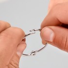 Кольца для фотоальбомов «Серебро», внутренний d=3 см, внешний d=3.4 см, набор 10 шт. - Фото 6