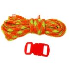 Набор плетения из тесьмы + 2 крепления, длина 1 шт. — 1,2 м, цвет оранжево-салатовый - Фото 4