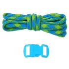 Набор плетения из тесьмы + 2 крепления, длина 1 шт. — 1,2 м, цвет голубо-зелёный - Фото 3