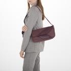 Сумка женская, 1 отдел, наружный карман, цвет бордовый - Фото 4