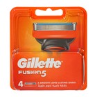 Сменные кассеты Gillette Fusion, 5 лезвий, 4 шт 1244931 - фото 791067