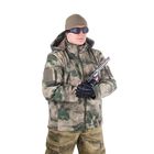 Куртка для спецназа демисезонная с капюшоном МПА-26-01 (тк.софтшелл) КМФ мох (52/4) - Фото 5