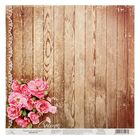 Бумага для скрапбукинга "Пионы", односторонняя, 29,5 х 29,5 см - Фото 1