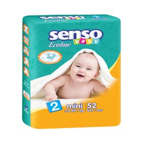 Подгузники «Senso baby» Ecoline Mini (3-6 кг), 52 шт