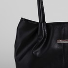 Сумка женская, 1 отдел на молнии, наружный карман, чёрная - Фото 4