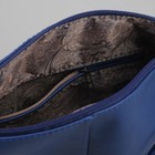 Сумка женская на молнии, 1 отдел, наружный карман, цвет синий - Фото 5