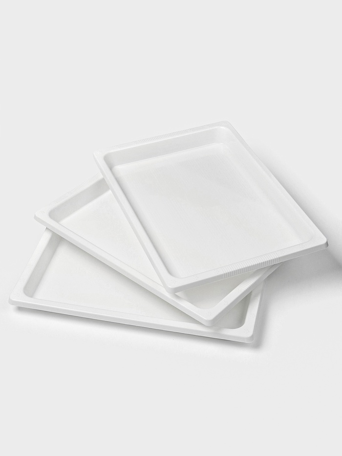 Подносы для заморозки пельменей Альтернатива, пластик, 35.5×25×5.5 см, набор 3 шт., МИКС - Фото 1