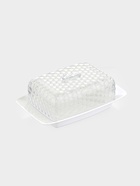 Маслёнка Альтернатива «Мозаика», 18.5×12×7.2 см, пластик, белая - Фото 1