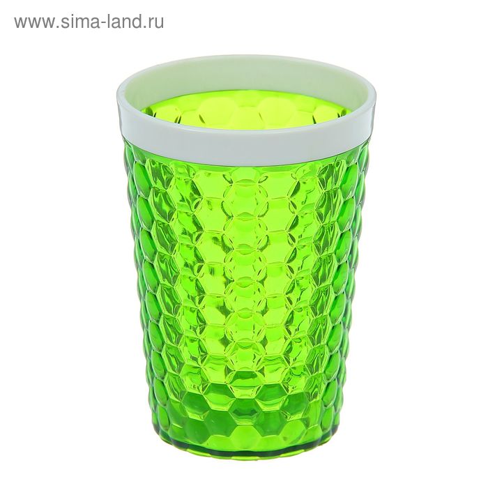 Стакан пластиковый 300 мл «Мозаика», цвет зеленый - Фото 1