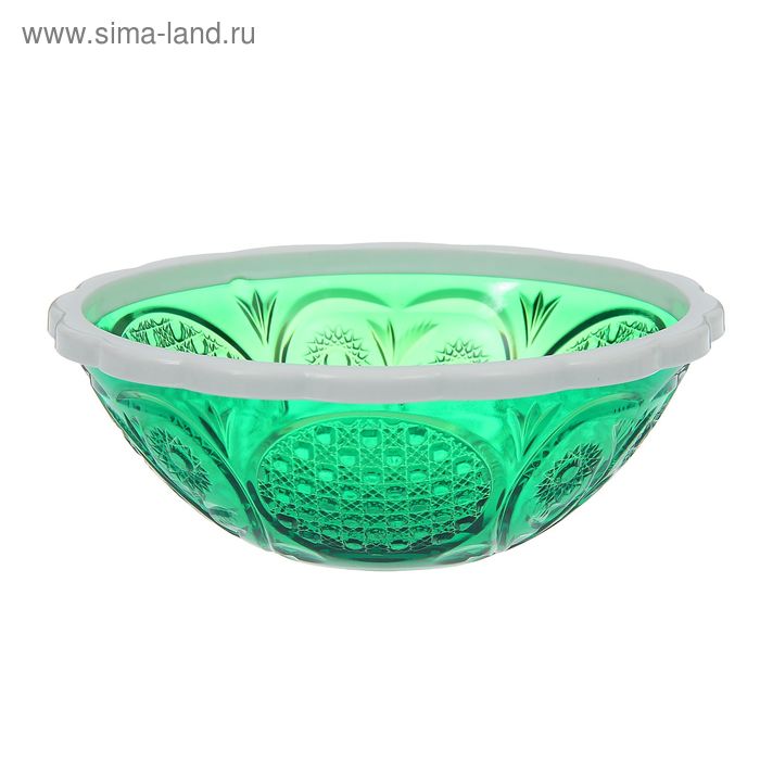 Салатник 500 мл «Хрусталь», цвет зеленый - Фото 1