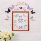 Набор декоративных бабочек «Нежный", 16,5 х 11,5 см - Фото 1