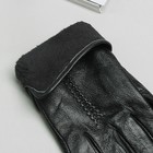 Перчатки женские, размер 8, M, с подкладом, цвет чёрный - Фото 3