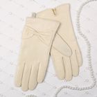 Перчатки женские Collorista "Бант", размер 8, M, цвет молочный - Фото 1