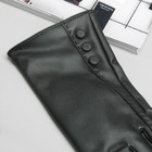 Перчатки женские, пуговицы, размер 10, с подкладом, цвет чёрный - Фото 2