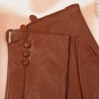 Перчатки женские Collorista "Пуговки", размер 24, цвет коричневый - Фото 2