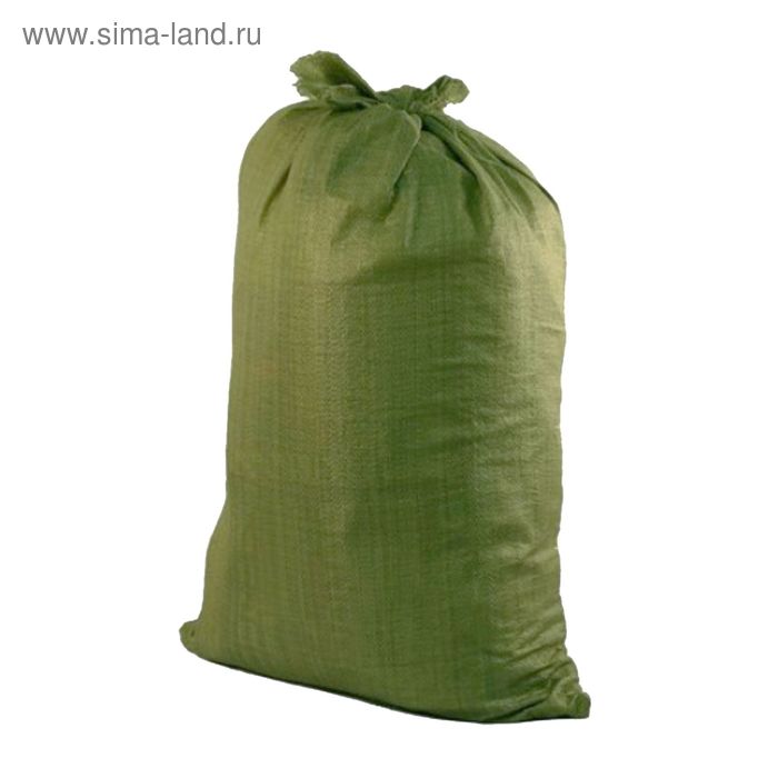 Мешок полипропиленовый 90 х 130 см, для строительного мусора, зеленый, 70 кг - Фото 1