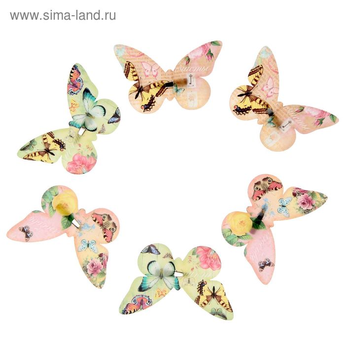 Набор декоративных бабочек «Мечта", 16,5 х 11,5 см - Фото 1