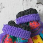 Перчатки детские двуслойные Collorista "Клубничка", размер 16 (р-р произв. 13), цвет фиолетовый - Фото 3