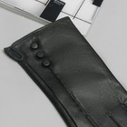 Перчатки женские, пуговки, размер 8, M, с подкладом, цвет чёрный - Фото 2