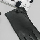 Перчатки женские, бантик, размер 8, M, с подкладом, цвет чёрный - Фото 2