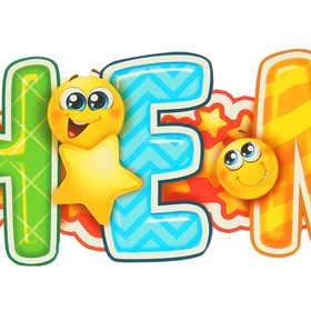 Гирлянда бумажная «С днём рождения» (комплект 2 шт)