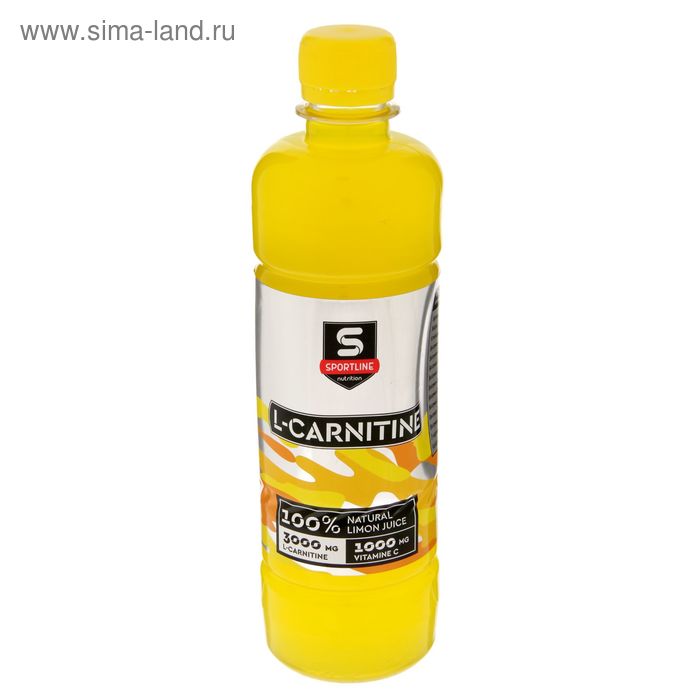 Напиток SportLine c L-Карнитином 3000 мг, Лимон, спортивное питание, 500 мл - Фото 1