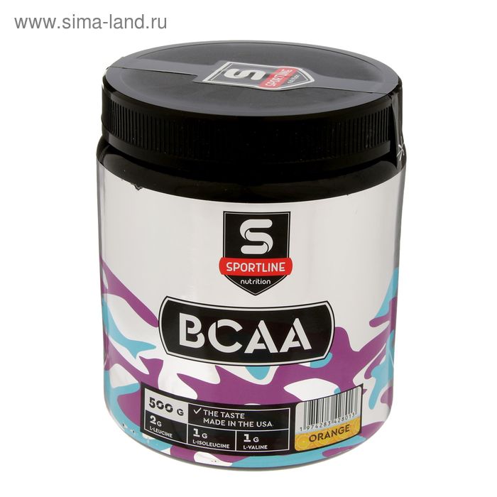 Аминокислоты SportLine BCAA, Апельсин, спортивное питание, 500 г - Фото 1