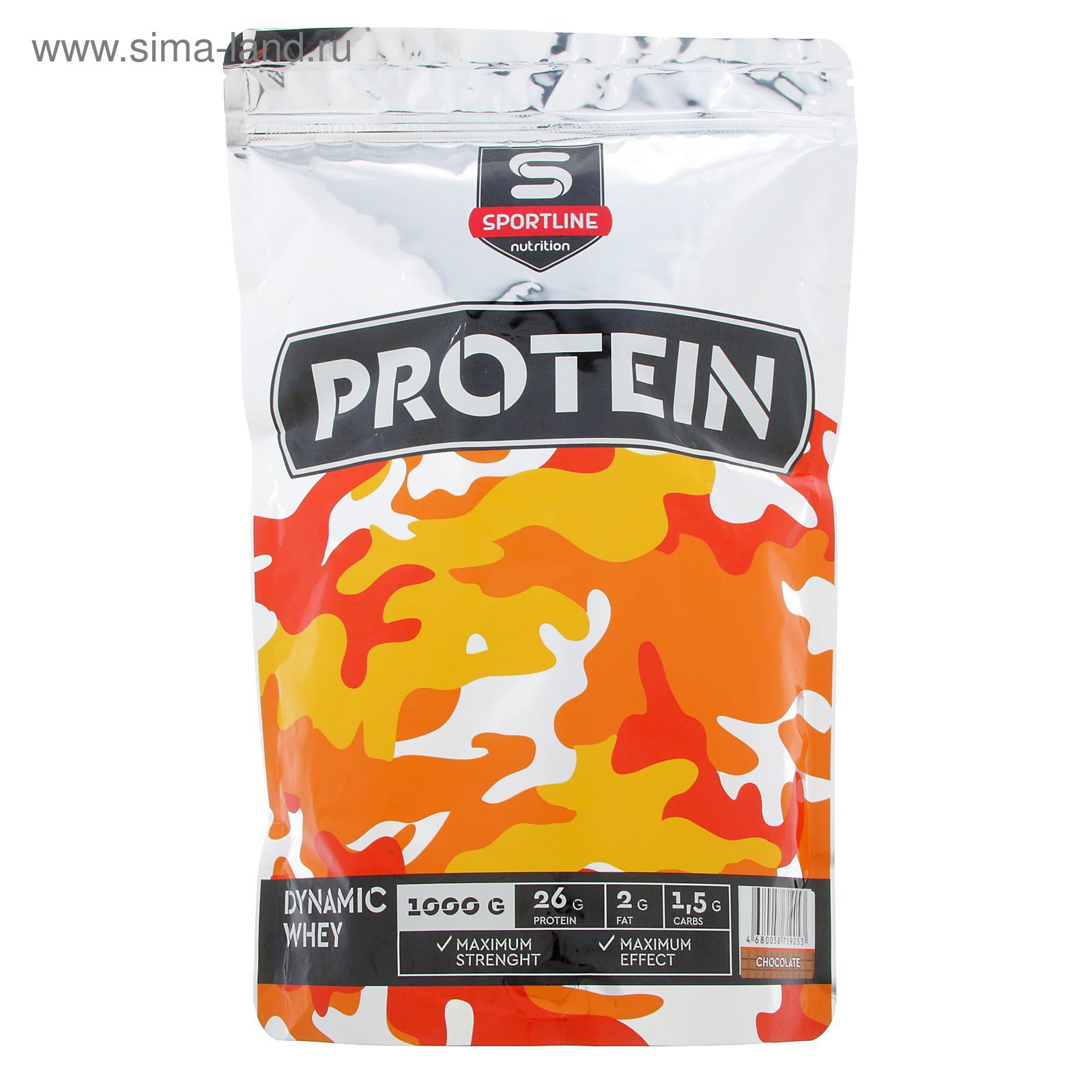 Протеин SportLine Dynamic Whey Protein, шоколад, спортивное питание, 1 ...