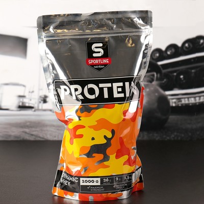 Протеин SportLine Dynamic Whey Protein, печенье, 1000 г